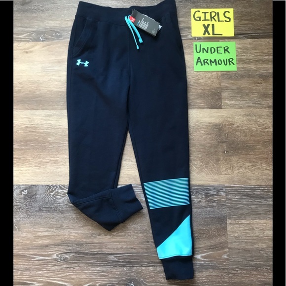 Under Armour Other - NWT Under Armour Girls XL Navy Blue Joggers